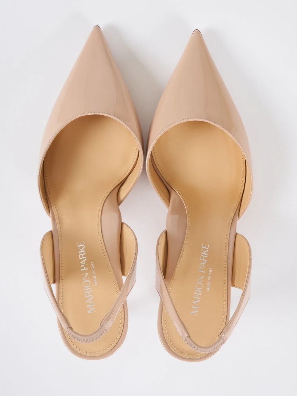 Marion Parke eleanor 70 simple slingback - powder regular price $550